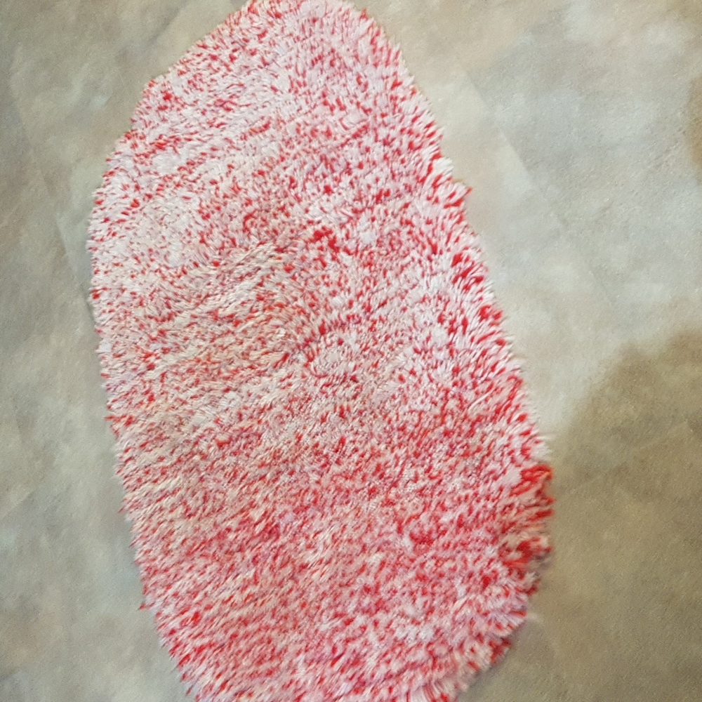 Wool rug hand made.